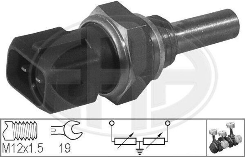 ERA Kühlmitteltemperatursensor 330133 für OPEL Astra F CC (T92)
