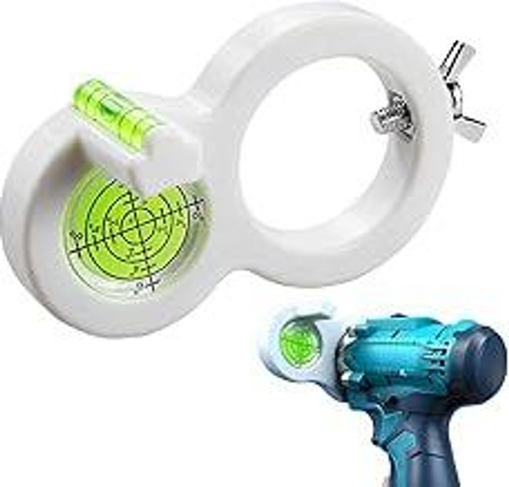 XineYuor 2 Stück Bohrwasserwaage, Wasserwaage für Bohrmaschinen | Horizontale & Vertikale Ausrichtung | Für Wandmontage, Bilder, Regale & Heimwe...