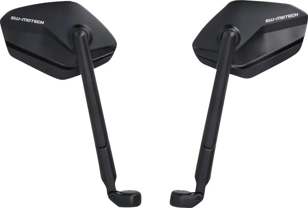 SW-Motech Spiegelet Sport - Rétroviseur Moto Design Noir en Aluminium