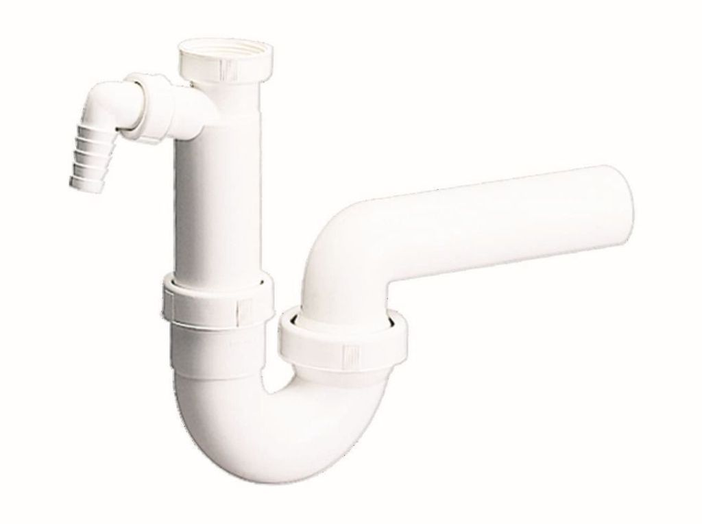 Dallmer Röhren-Siphon 100/1 m 1 Waschgeräte-Anschluss 11/2 xDN 50