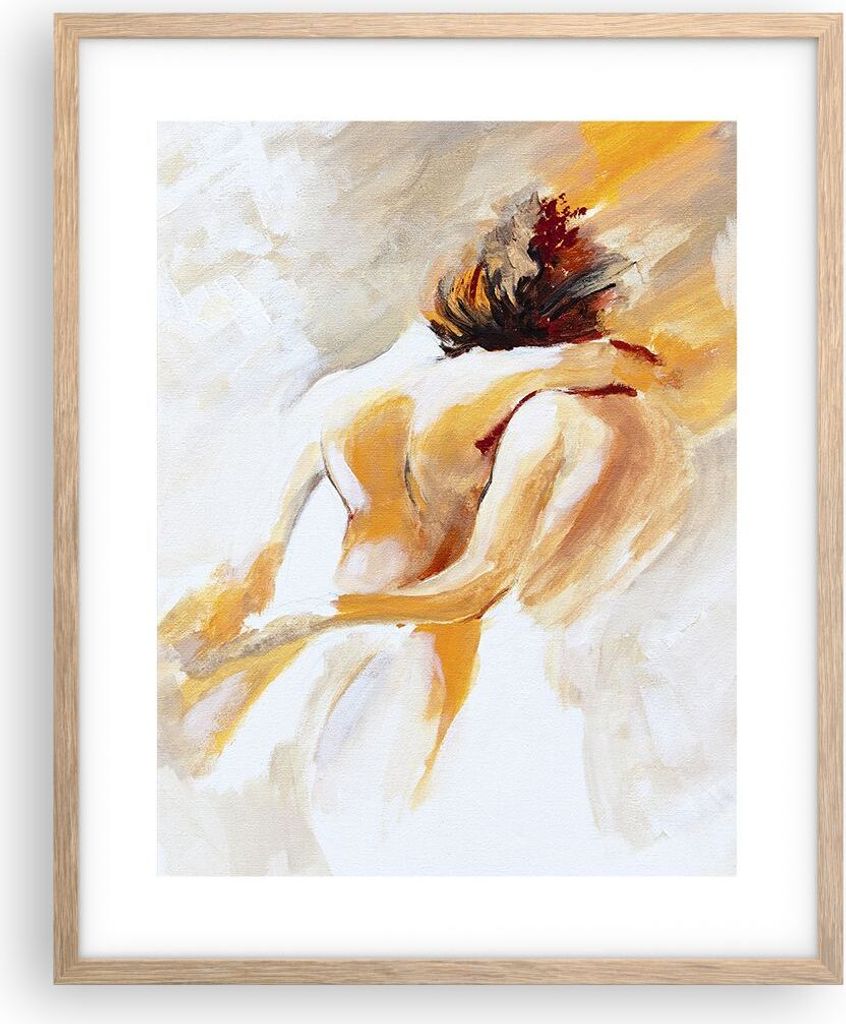 Gerahmtes Poster - Rahmen in heller Eiche - Persönlichkeit Freundschaft Liebe Ehe - 40x50 cm - Wand Bild - Wanddeko - Wandbilder - Wandposter - Bi...