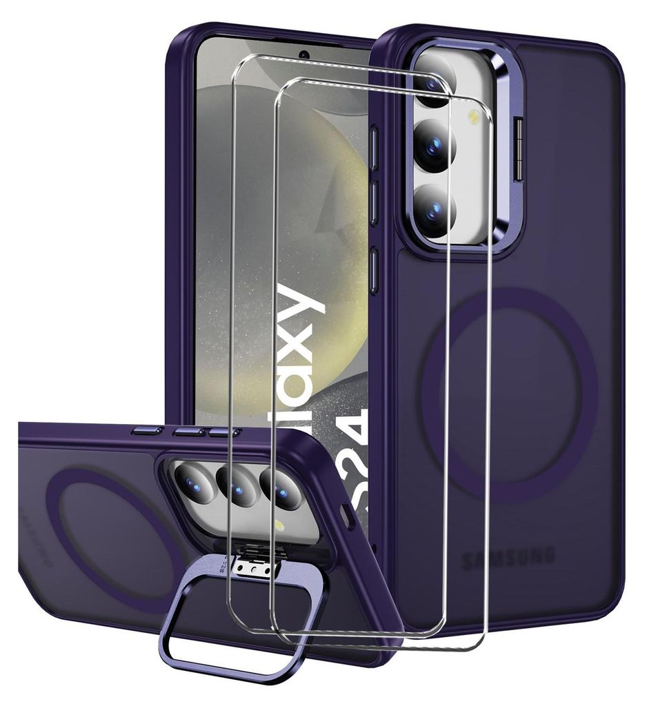 2in1 Schutz Cover Set für das Samsung Galaxy S24 besteht Produktbild 