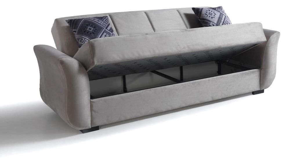 Sofagarnitur 3+2+1+1 Bettfunktion Set Komplett Textil Sofa Sessel Schlafsofa