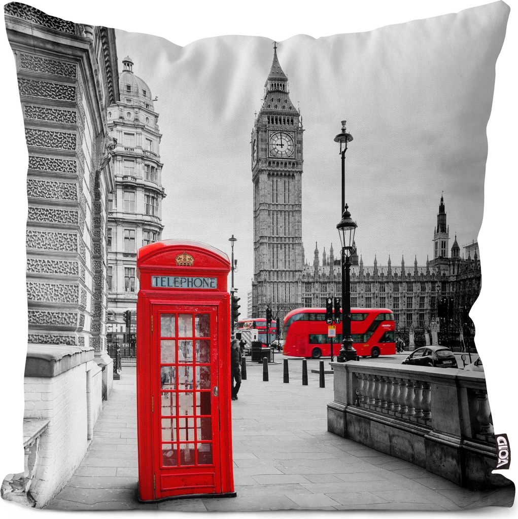 VOID London Telefonzelle England Kissenbezug Kissenhülle Sofakissen Kissen Deko Outdoor-Kissen Dekokissen
