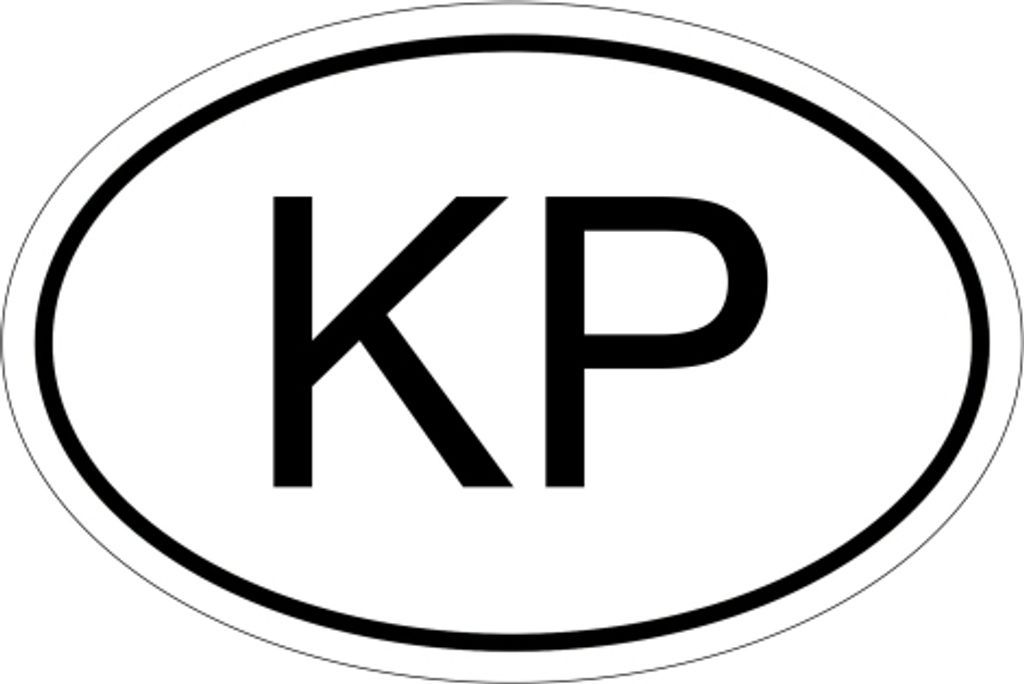 Kiwistar - Autoaufkleber - 10x6,6 cm - außen klebend - Nordkorea KP 10 x 6,6cm Autoaufkleber Sticker Aufkleber KFZ Flagge Fahne