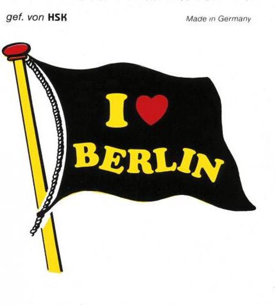 PVC Aufkleber - I love Berlin - 301537 - Gr. ca. 10 x 9 cm