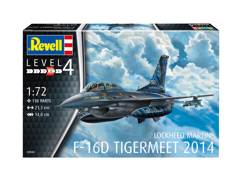 Avion de chasse F-16D Tigermeet 2014 Revell maquette plastique 1/72
