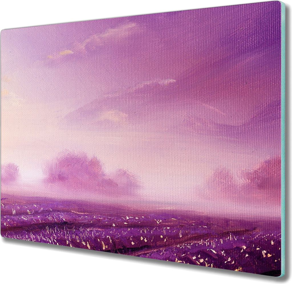 Coloray Herdabdeckplatte 60x52 cm Schneidebrett Kochplattenabdeckung Küchenbrett Hackbrett - Kunstblumen