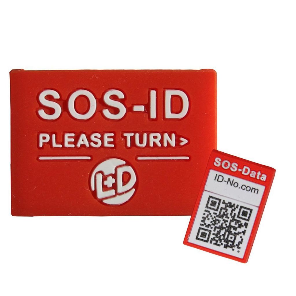 SOS-ID Armbandschlaufe. Innovativ und angenehm zu tragen. Orange
