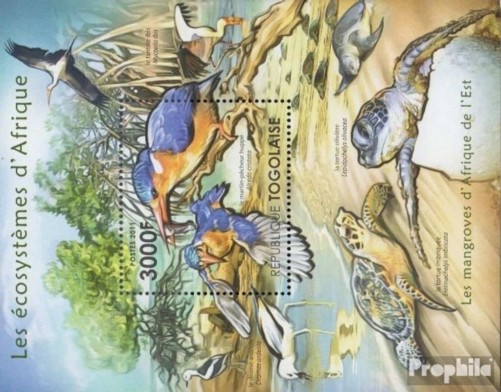 Briefmarken Togo 2011 Mi Block640 (kompl.Ausg.) postfrisch Afrikanische Ökosysteme