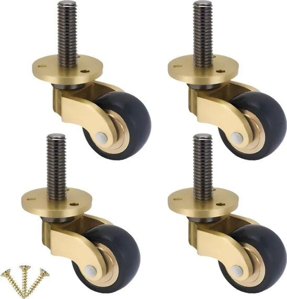 Fixation de Meuble Pivotante en Laiton pour Restauration Style Ancien