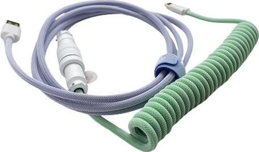 Optimisez votre Bureau avec le Câble Ducky Premicord USB-C Bleu de 1,8 m