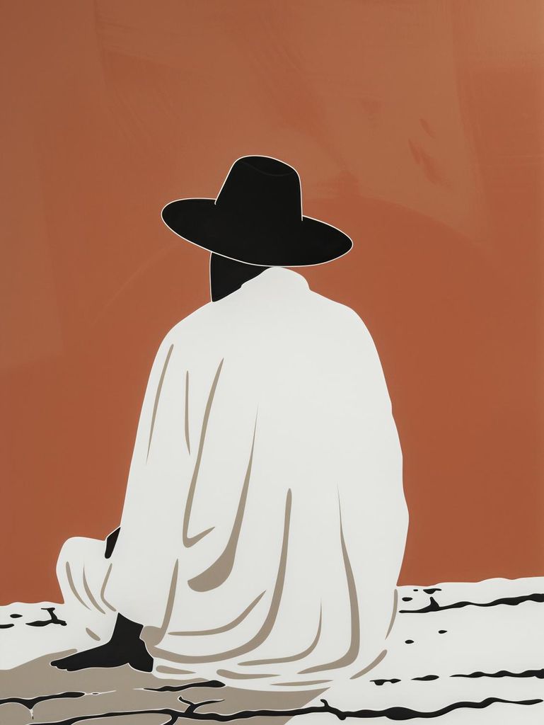 Plakat 15x20cm Gedanken in der Ferne