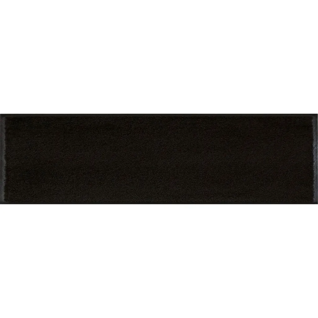 Tapis de couloir lavable Raven Black 35x120 cm pour entrée et cuisine