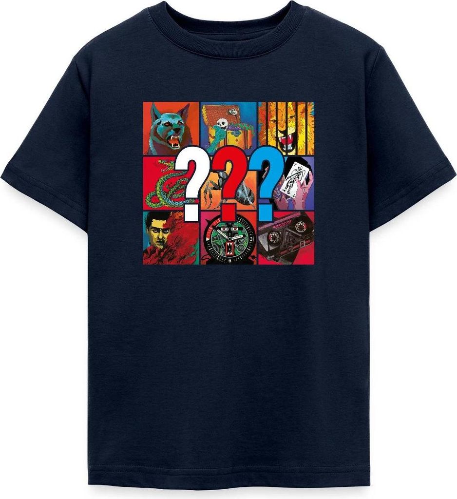 Spreadshirt Die Drei Fragezeichen Covermotive Teenager T-Shirt, 152/164 (12-14 Jahre), Navy