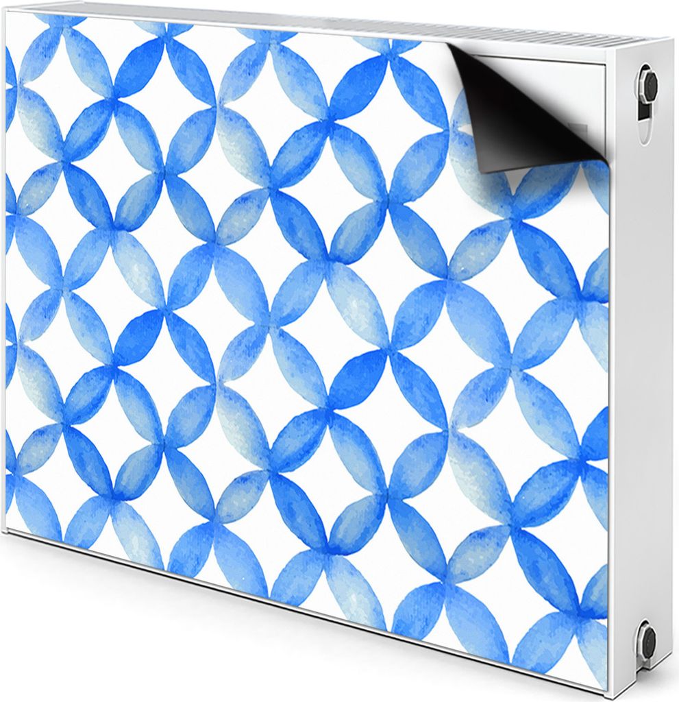Magnet Radiator Magnet Mat Heizkörperverkleidung Heizkörper-Abdeckung Heizung 110x60 cm - Blau, Räder