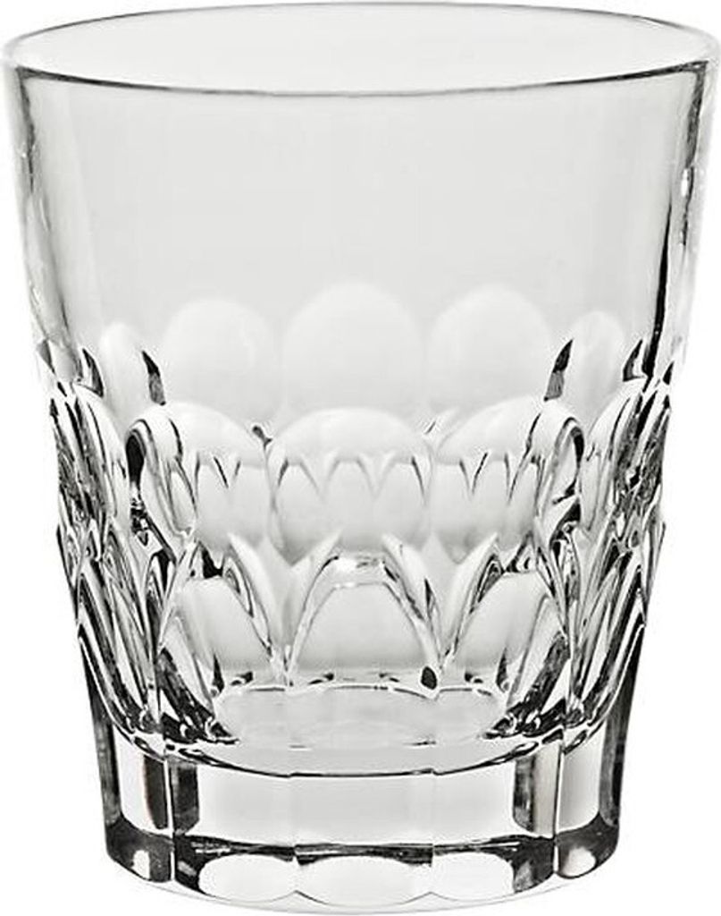 Whiskybecher Rhombus 280ml, Transparent, aus Bleikristall