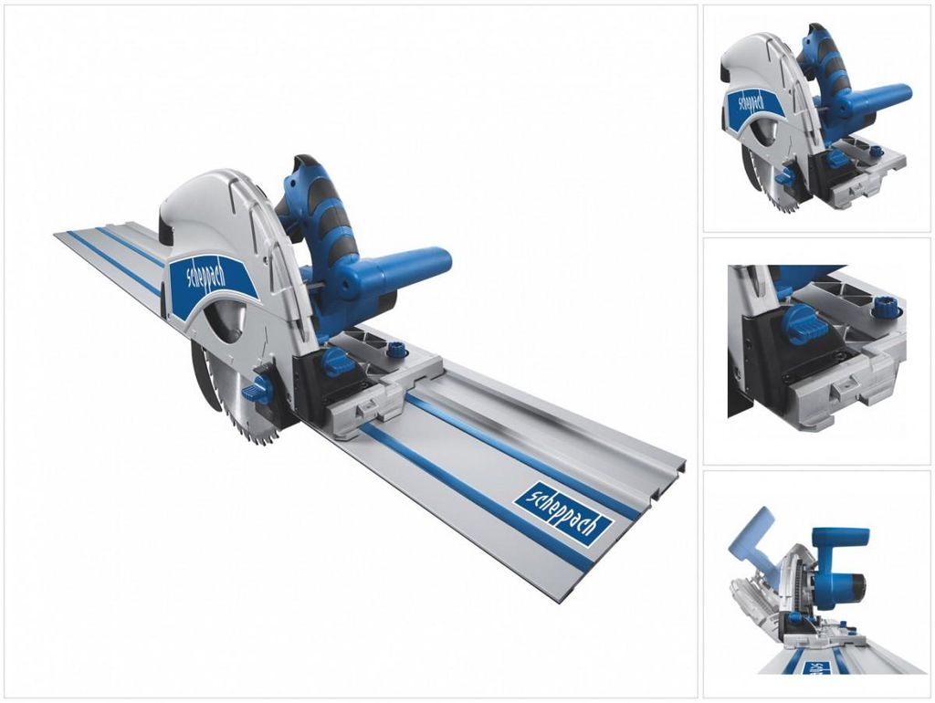 Pilarka wgłębna Scheppach PL75 z szyną prowadzącą 1400mm | Zdjęcie produktu 