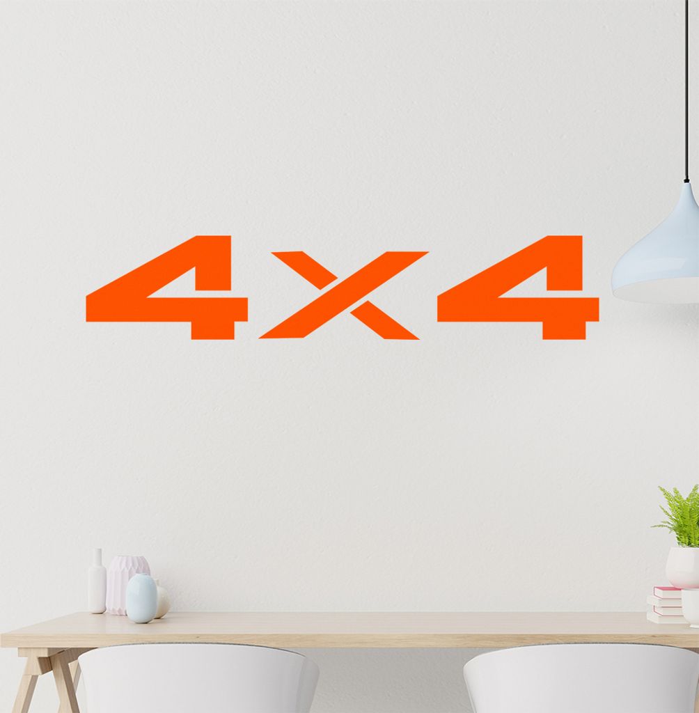 4 x 4 Totenkopf Wandtattoo in 6 Größen - Wandaufkleber Wall Sticker - Dekoration, Küche, Wohnzimmer, Schlafzimmer, Badezimmer