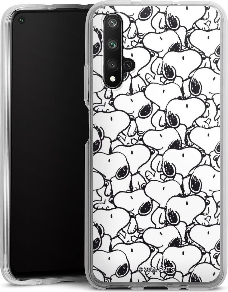DeinDesign Handyhülle für Huawei Nova 5T Silikon Hülle Case Smartphone Schutzhülle Muster Peanuts Snoopy