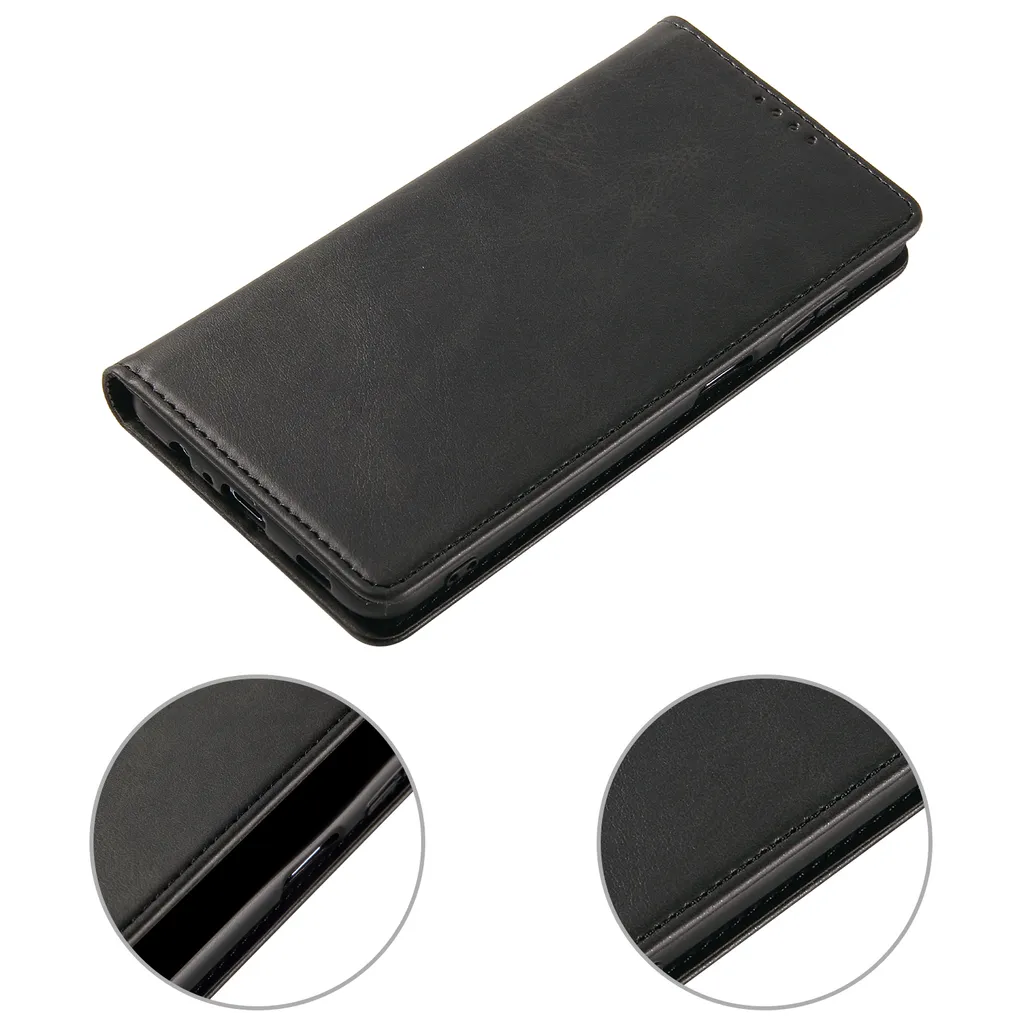 Custodia A Libro Per Google Pixel 3A XL - Apertura Verticale, Protezione 360° In Pelle PU E Silicone, Nero