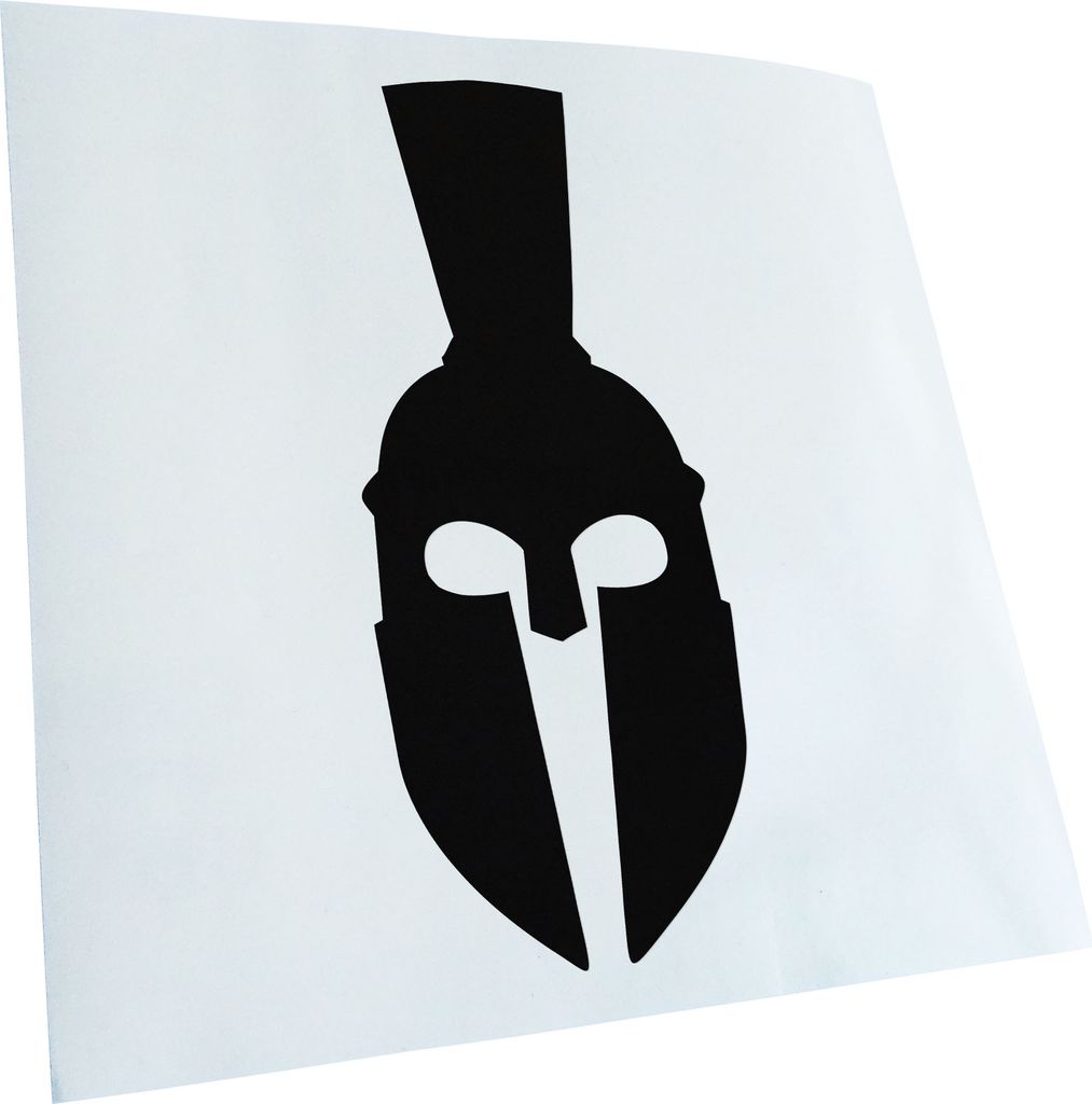 Kiwistar - Autoaufkleber - schwarz - 30 x 14 cm - Spartaner Kamm - Heckscheibenaufkleber - Aufkleber für Auto Kfz Fahrrad, LKW, Truck Mofa