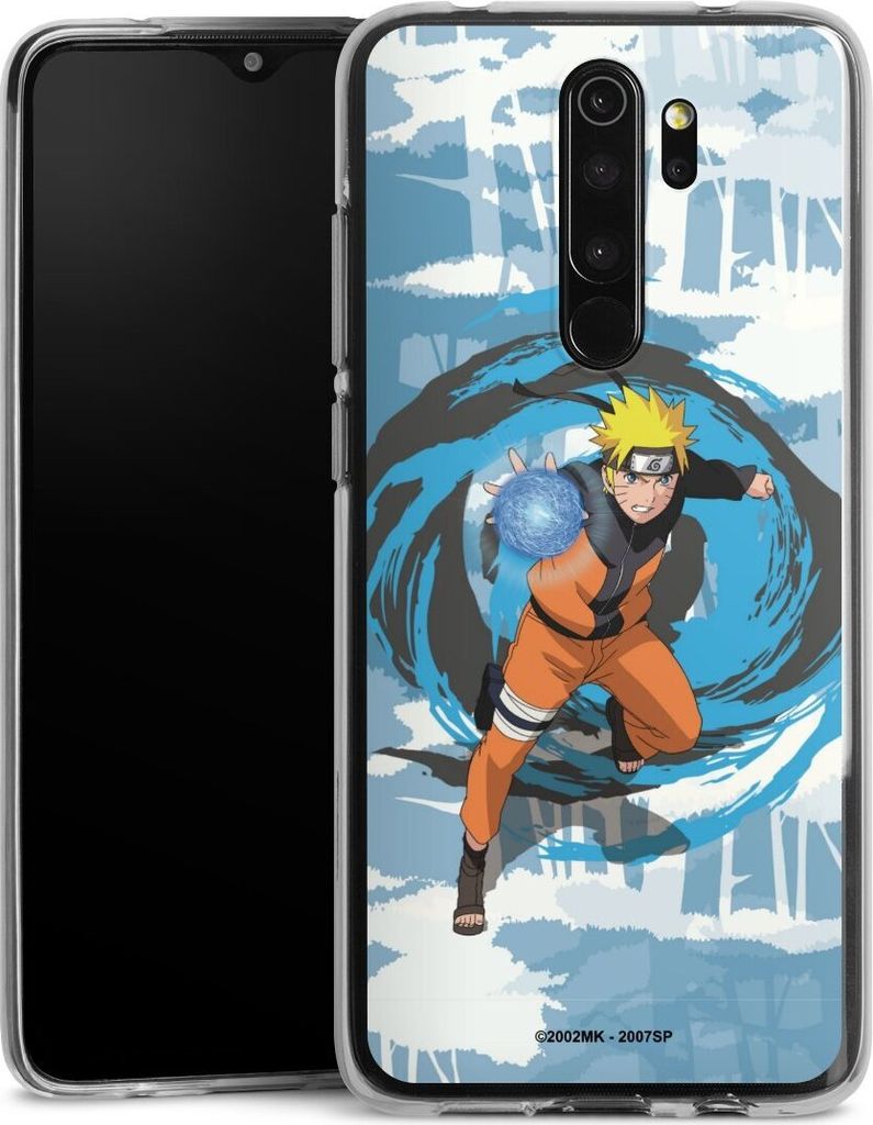 DeinDesign Handyhülle für Xiaomi Redmi Note 8 Pro Silikon Hülle Case Smartphone Schutzhülle Manga Naruto Shippuden Offizielles Lizenzprodukt