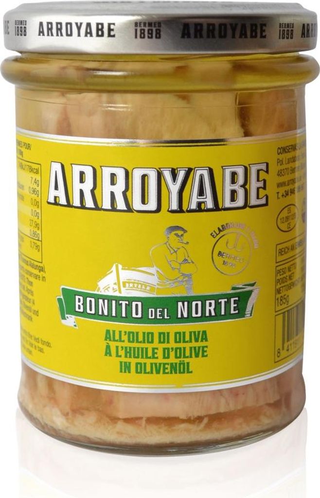 Arroyabe Bonito del Norte Weißer Thun in Olivenöl 185g Glas