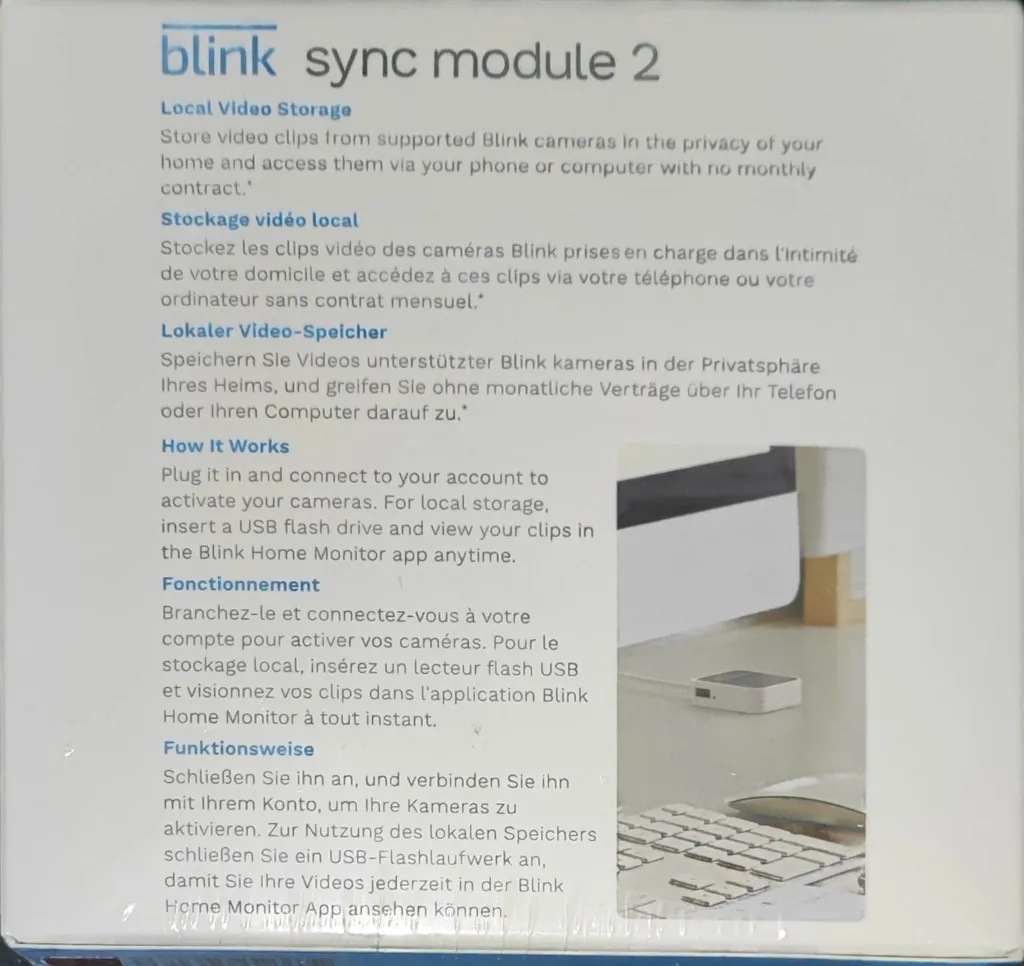 Évitez l'Abonnement Cloud grâce au Blink Sync Module 2 Stockage USB 2.0