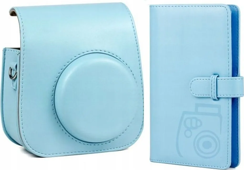 Protégez votre Instax Mini 11 : Kit Étui Anti-Choc et Album Bleu Photo