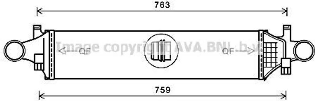 PRASCO MSA4658 Intercooler OE 2465000100 pour Mercedes Classe A B CLA