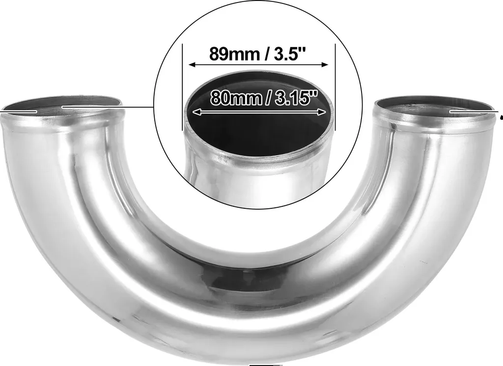 Tubo Intercooler 90 Gradi 89mm in Lega Alluminio | Performance Turbo