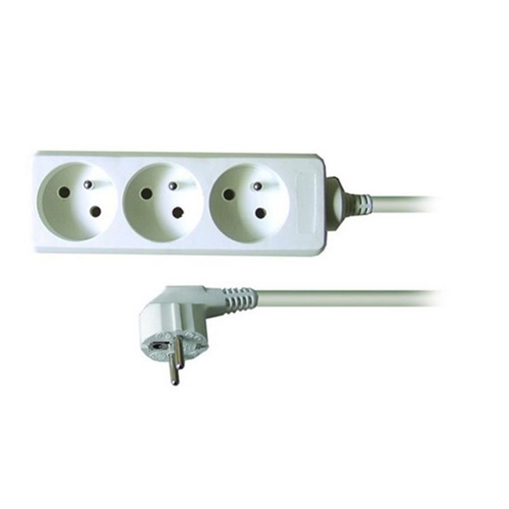 Prodlužovací kabel Solight, 3 zásuvky, bílý, 7 m Obrázek produktu 