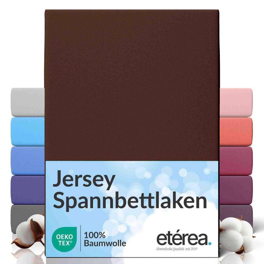 Jersey Spannbettlaken 140x200 - 160x200 cm, 100% Baumwolle Produktbild 