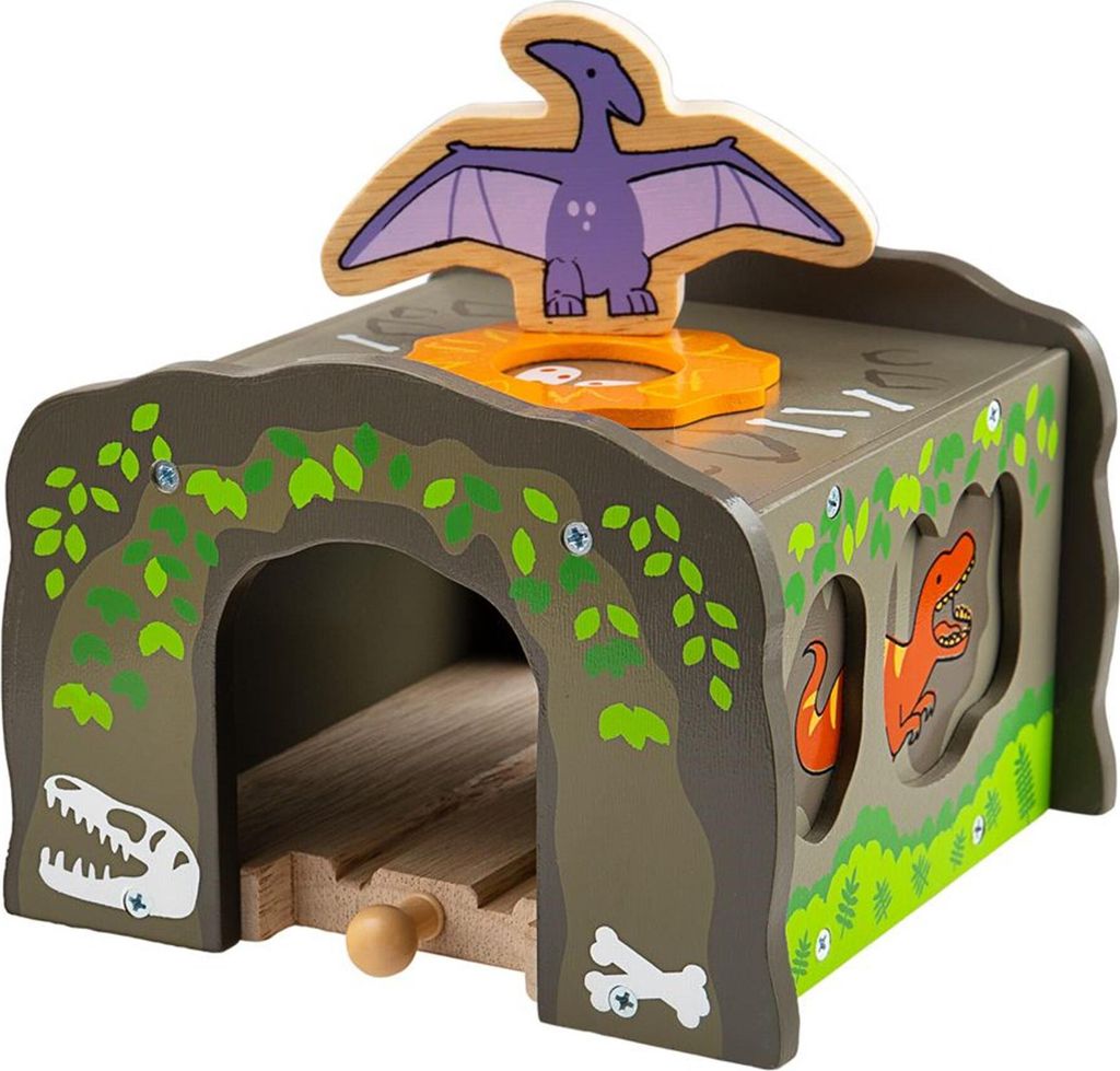 Bigjigs Rail Tunnel Dinosauro T. Rex Immagine del prodotto 