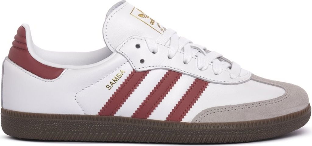 Adidas Samba Og JH8798 Sneaker für Damen aus Naturleder in Weiß, Ganzjährig
