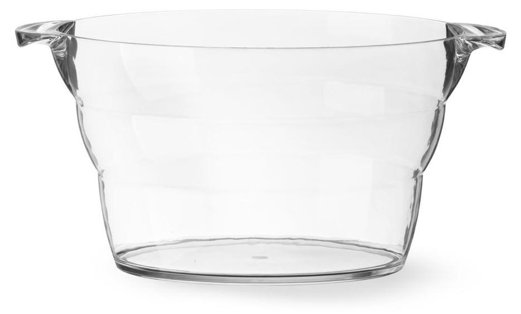 Bar Up Weinkühler oval aus transparentem Kunststoff Ø470mm