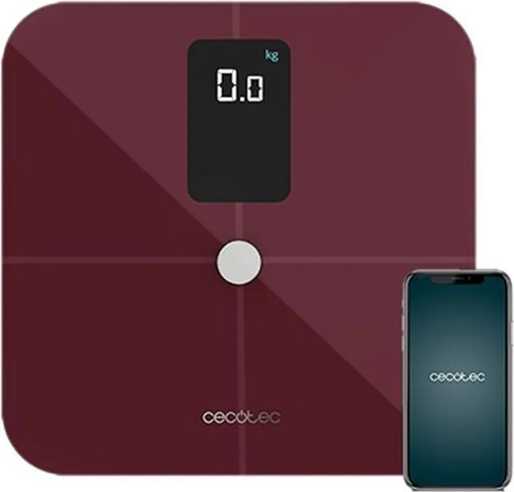 Cecotec Surface Precision 10400 Smart Healthy Pèse-Personne Connecté Garnet