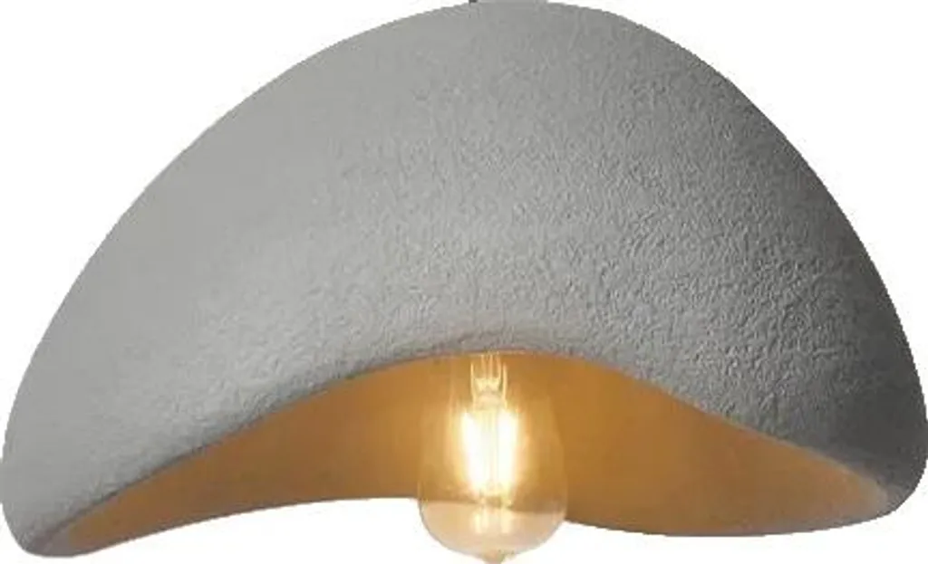 Suspension design moderne D50cm grise 3 lumières avec câble réglable