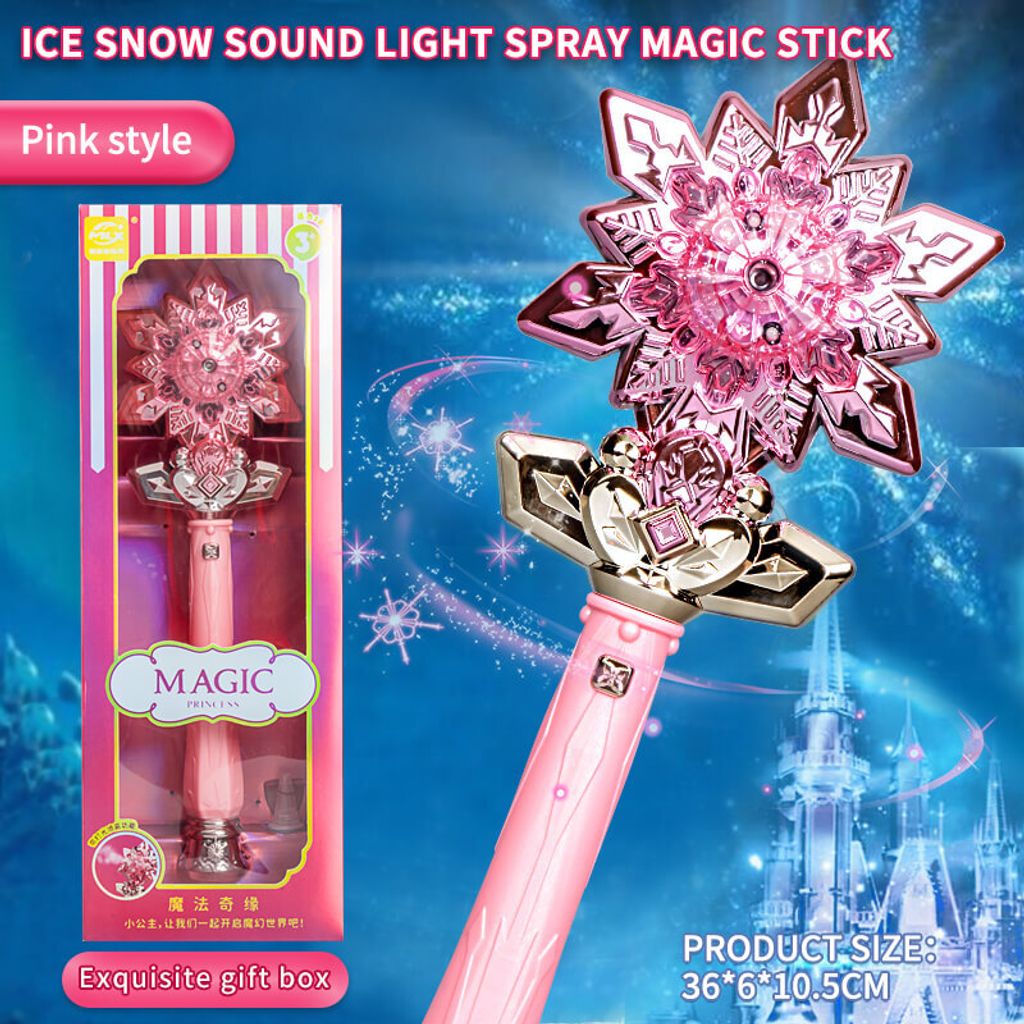 Magiczna różdżka różowa z gwiazdą 2 Magiczne Księżniczki Zdjęcie produktu 