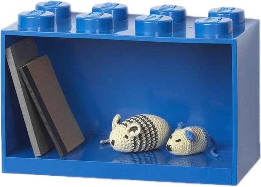LEGO Étagère à briques BRICK SHELF 8 Largeur : 318 mm bleu Image du produit 