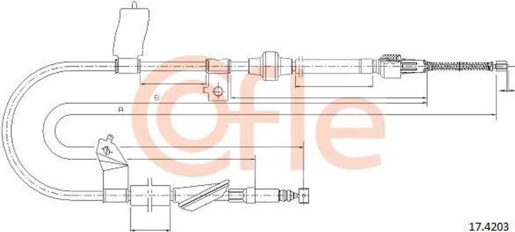 Réparer frein à main bloqué Honda Civic avec le câble COFLE 47560S04A02