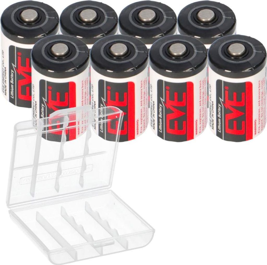 8x EVE Lithium 3,6V Batterie ER14250 1/2 AA ER 14250 + Box