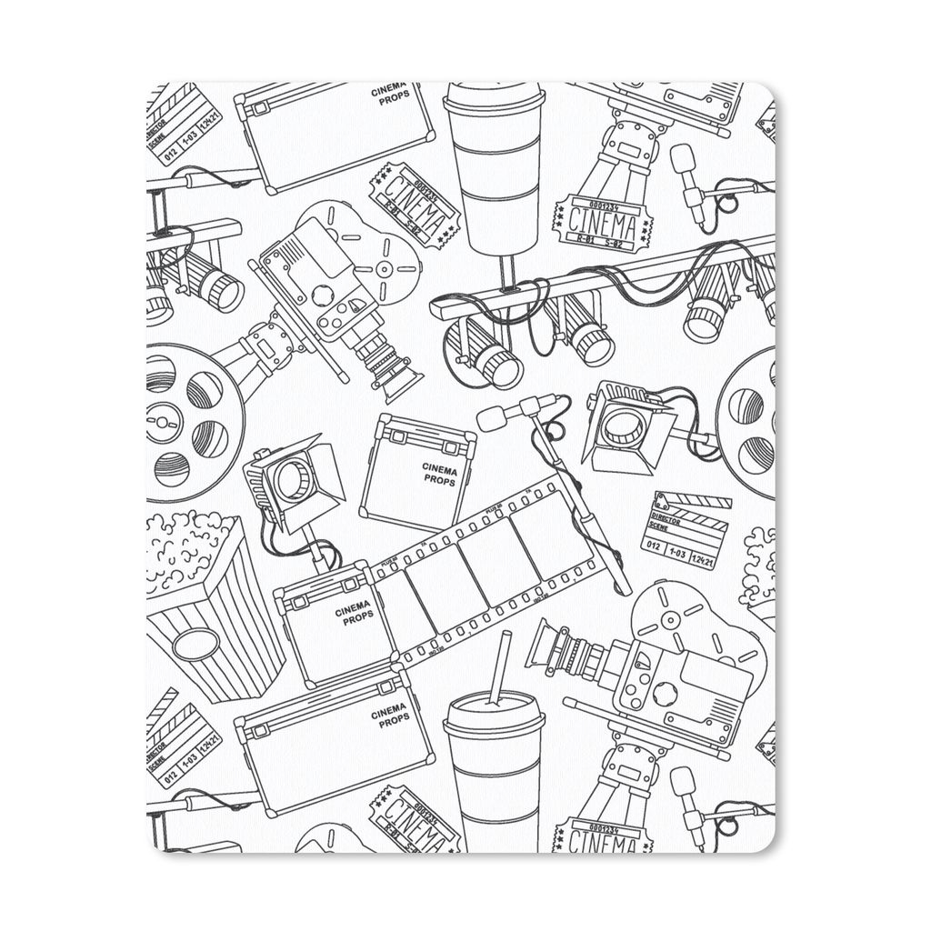MuchoWow Mauspad Mousepad Film - TV - Muster 19x23 cm - Mousepads - Maus Mat - Pad - Mausunterlage - Mauspads - Spielen