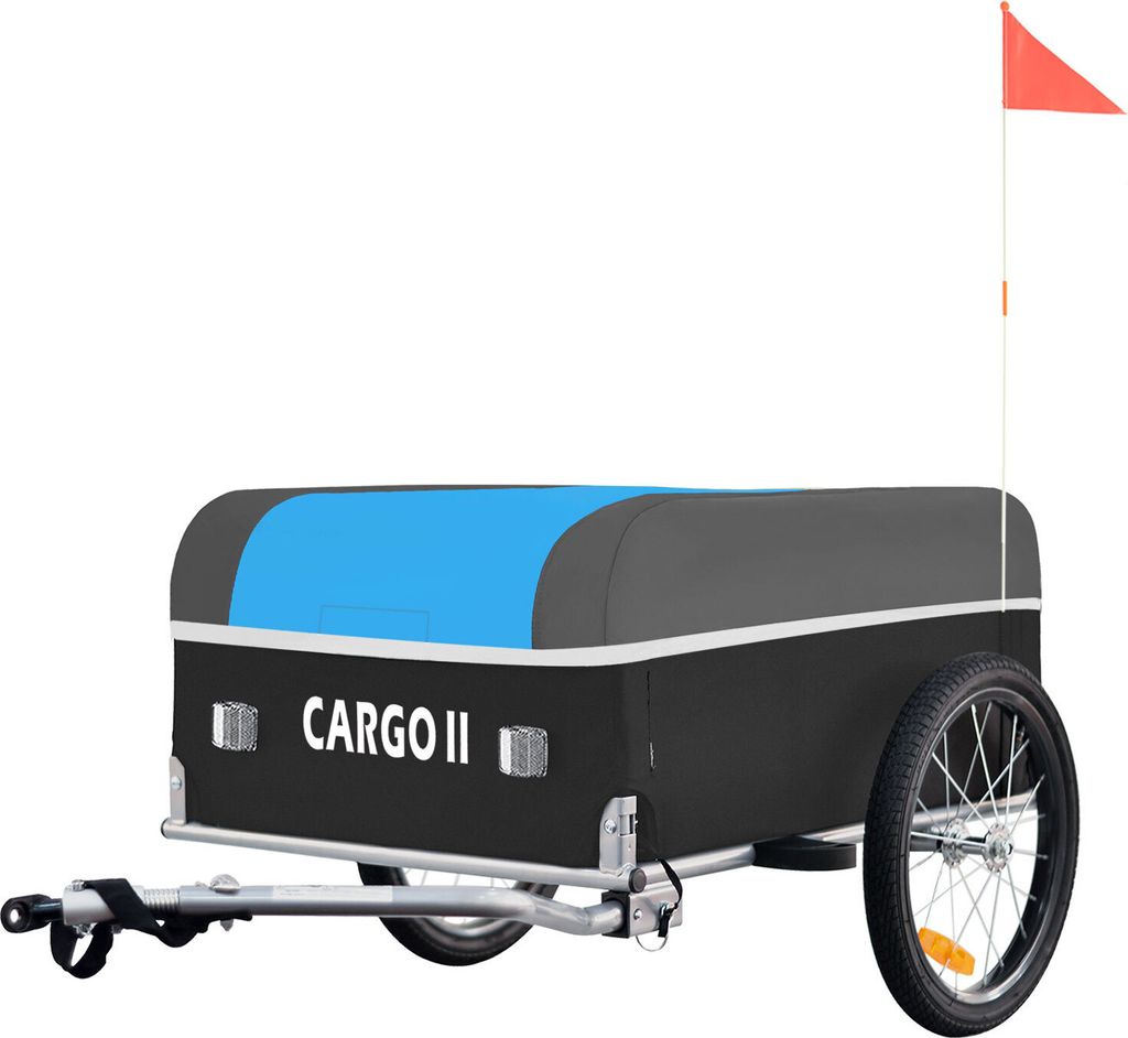 Tiggo VS Cargo II Fahrrad Lastenanhänger mit 130 Liter Volumen Klappbar Fahrradanhänger Transportanhänger