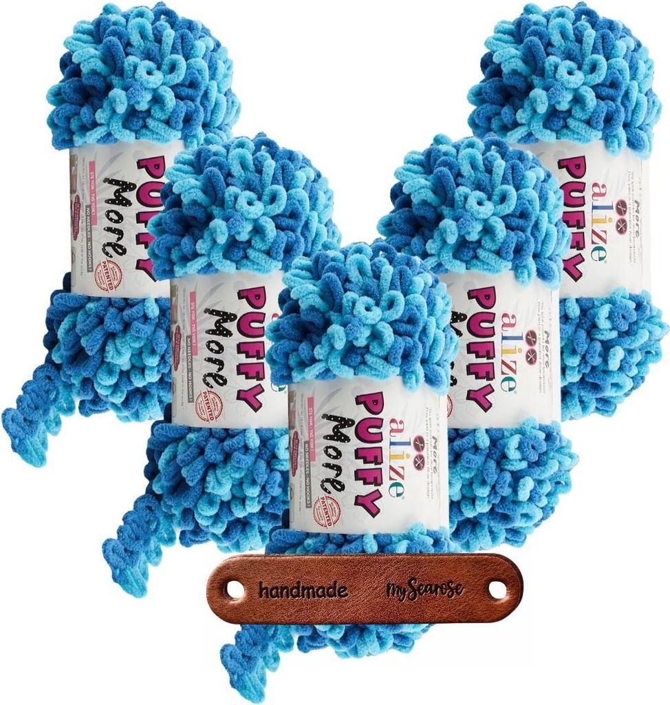 5 x ALIZE Puffy More 6552 mit Label