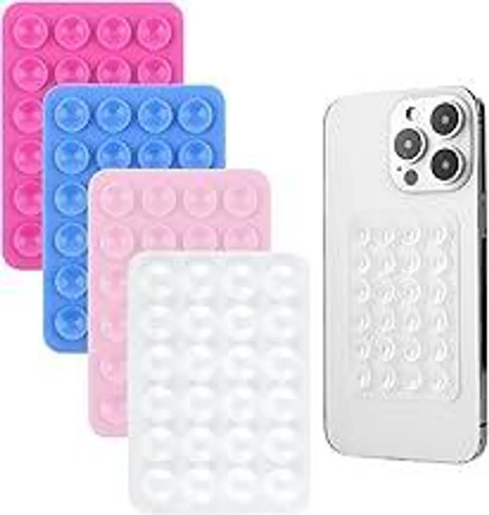 Supporto Cellulare a Ventosa Silicone 4 Pezzi - Idea Regalo Utile