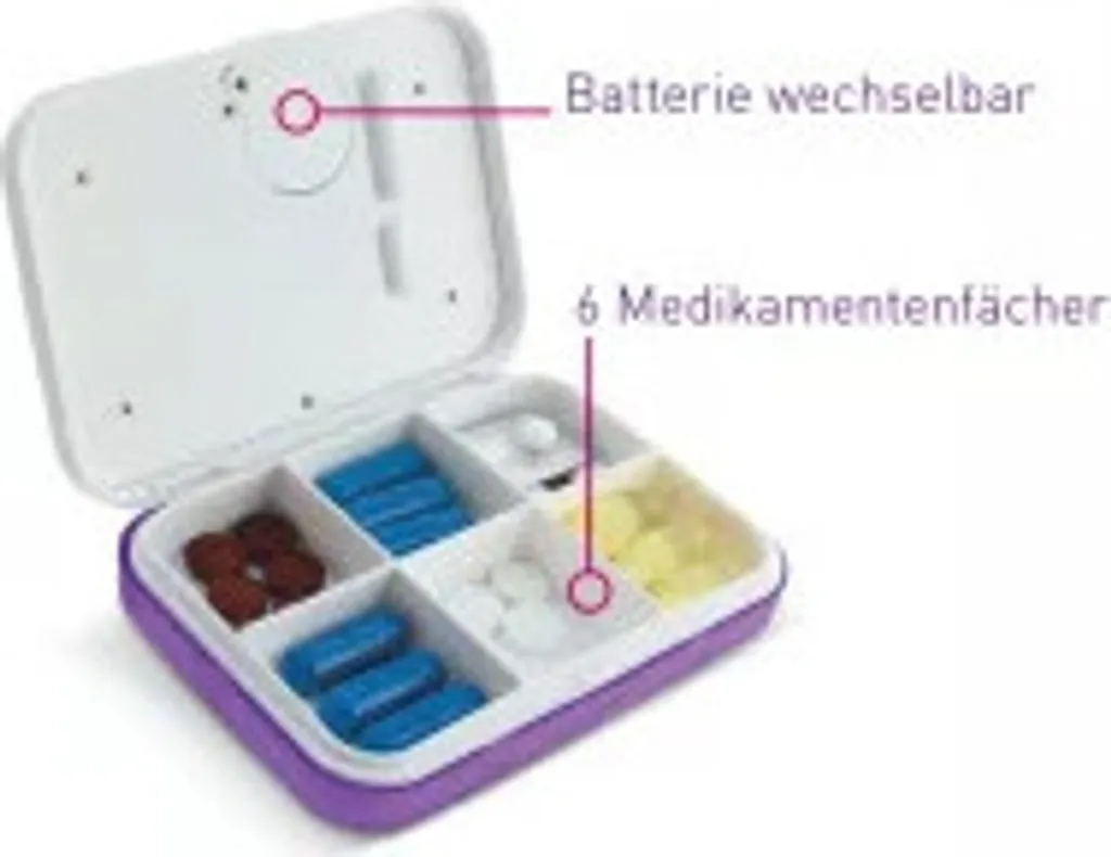 Distributeur de médicaments DL 6 programmable avec 6 compartiments - 12