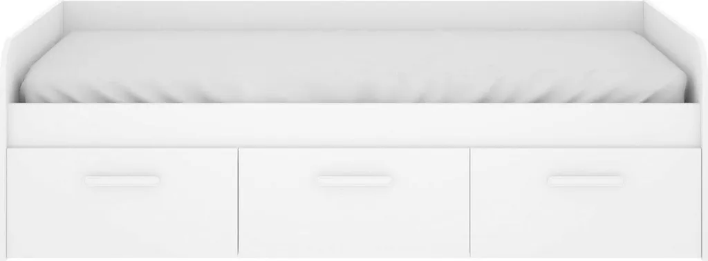 Lit enfant blanc Aco avec rangement pour résoudre le manque de place