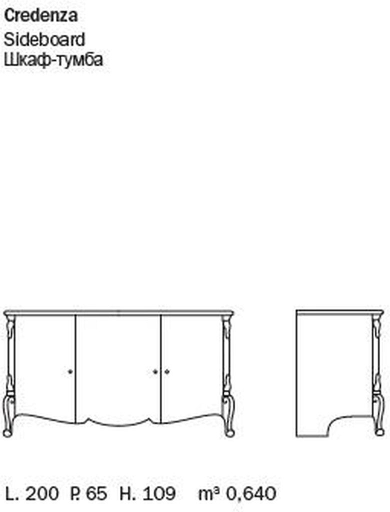 Sideboard Spiegel Anrichte Sideboard Holz Design Möbel Stil Kommode Set 2tlg.